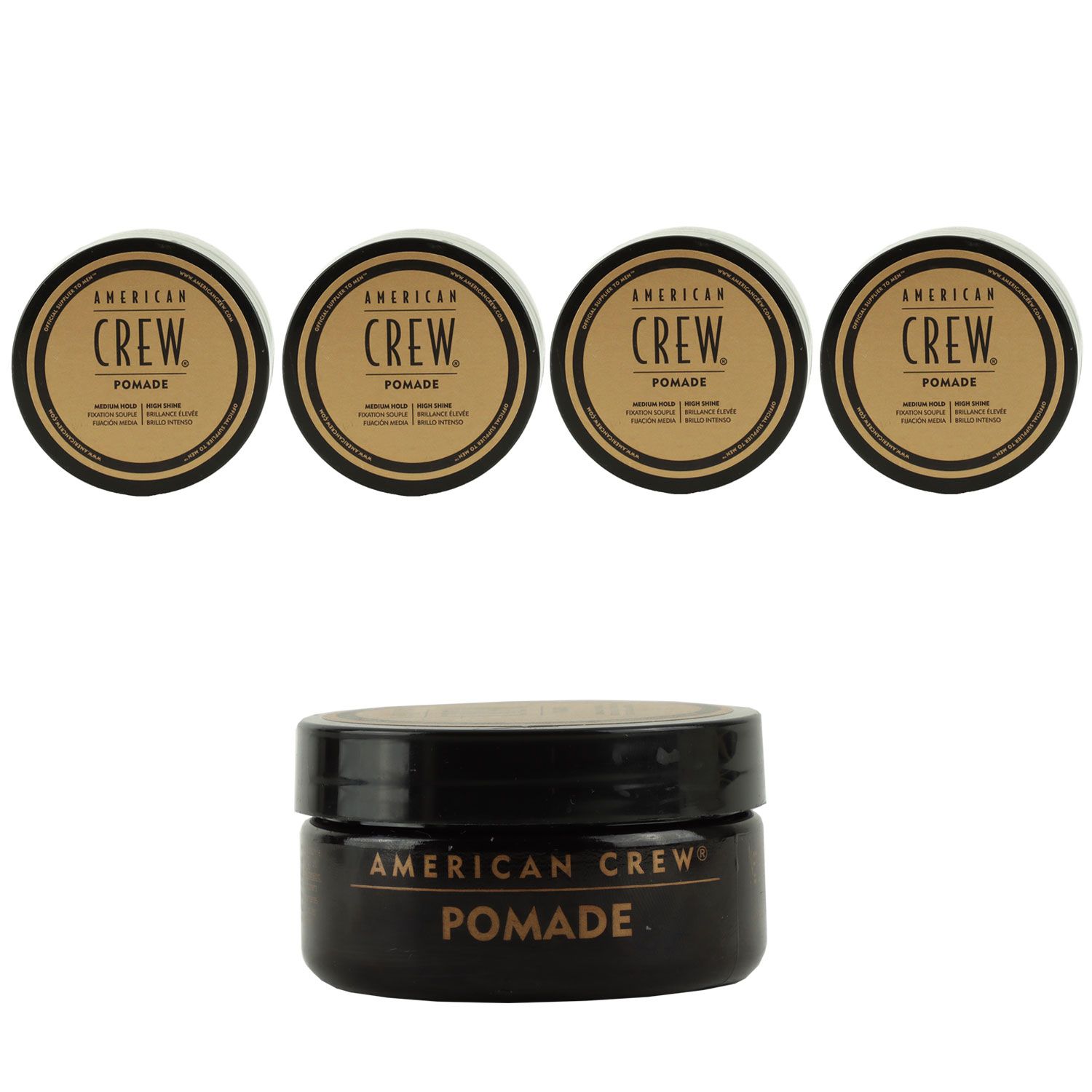 American Crew Pomade 4 x 50 g Haarwachs starker Halt Set