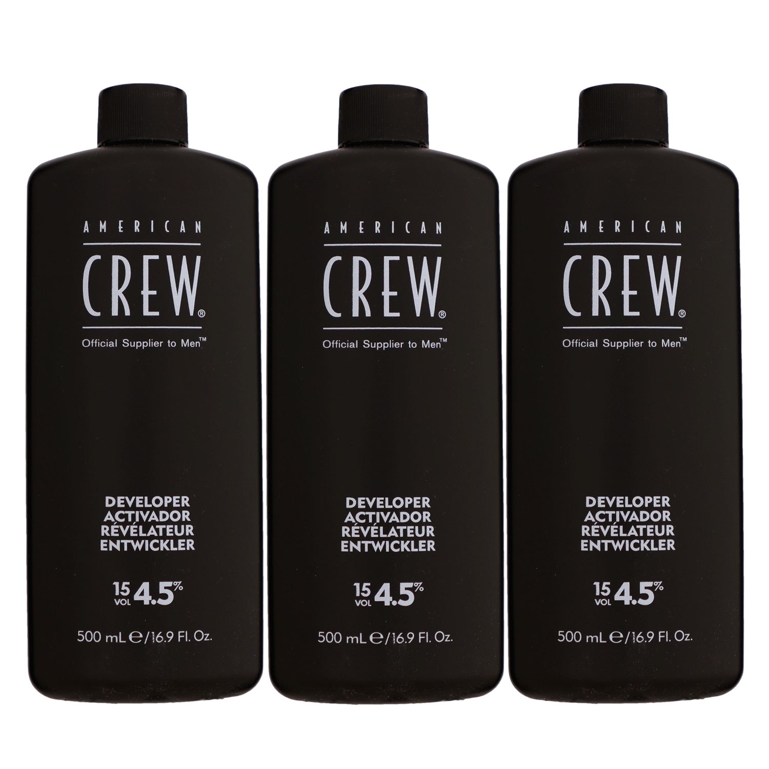 American Crew Precision Blend Developer 15 Vol 4,5 % 3 x 500 ml Peroxid Set