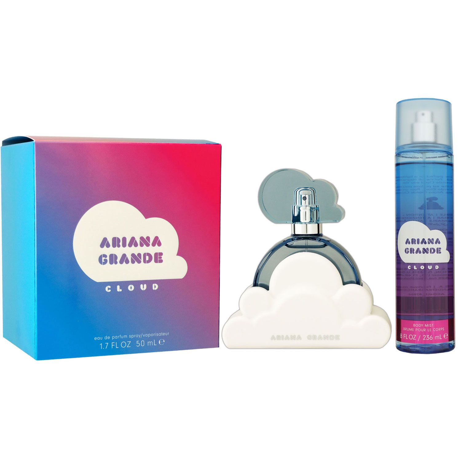 Ariana Grande Cloud 50 ml Eau de Parfum EDP 236 ml Bodymist Set