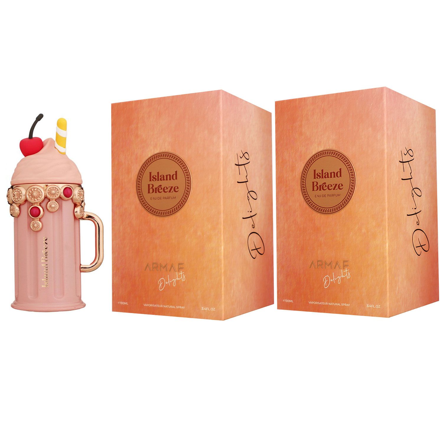 Armaf Island Bliss 2 x 100 ml Eau de Parfum EDP Unisex Parfum Neues Design Set