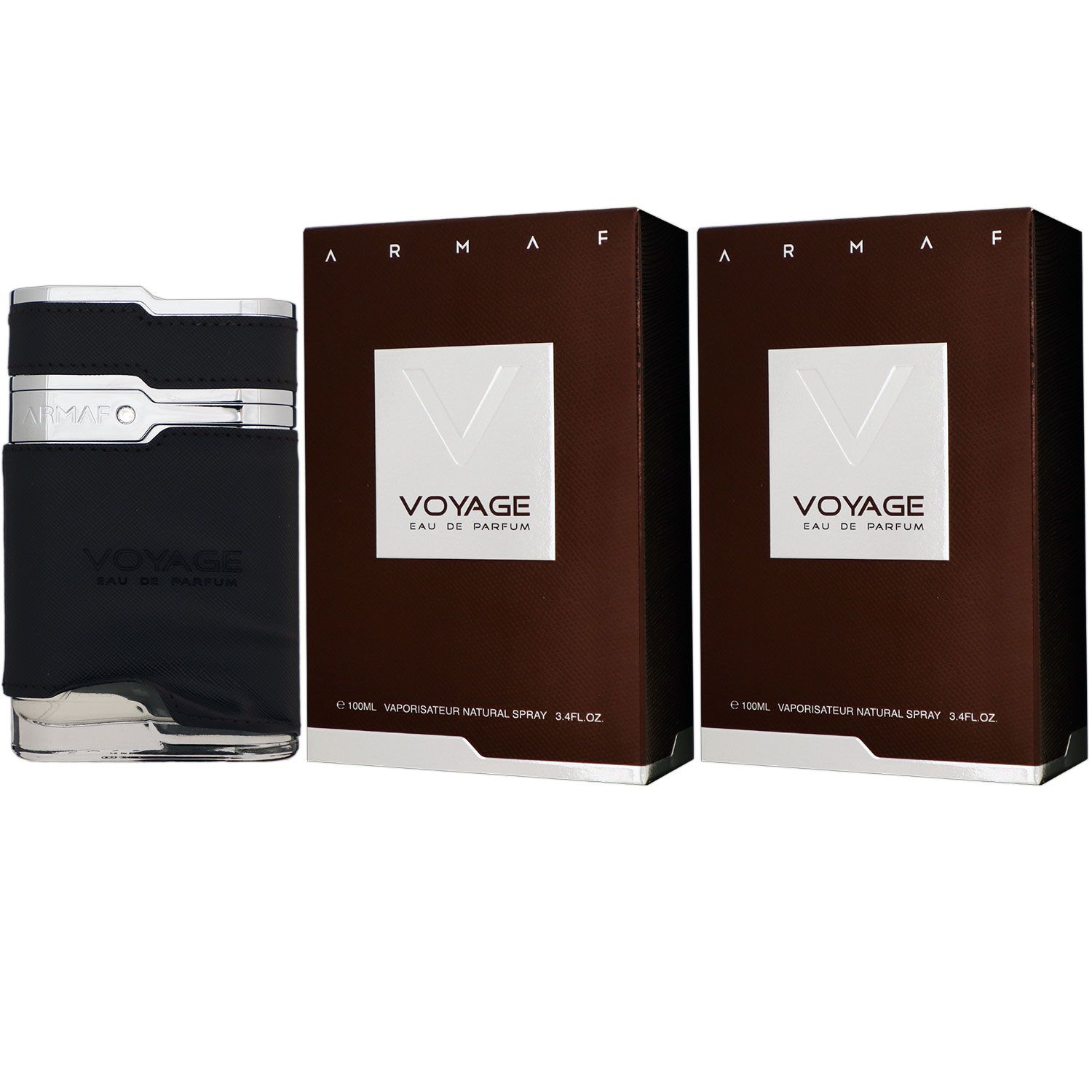 Armaf Voyage Brown 2 x 100 ml Eau de Parfum EDP Herrenparfum Set