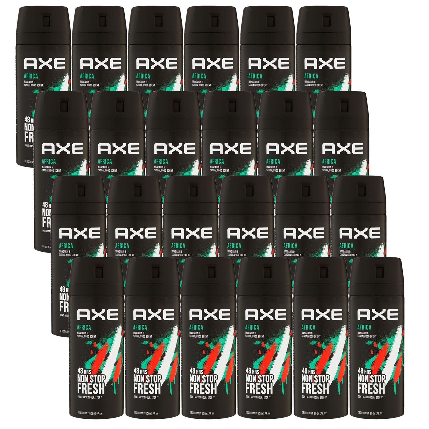 Axe Africa 24 x 150 ml Deodorant Deospray Deo Spray Set