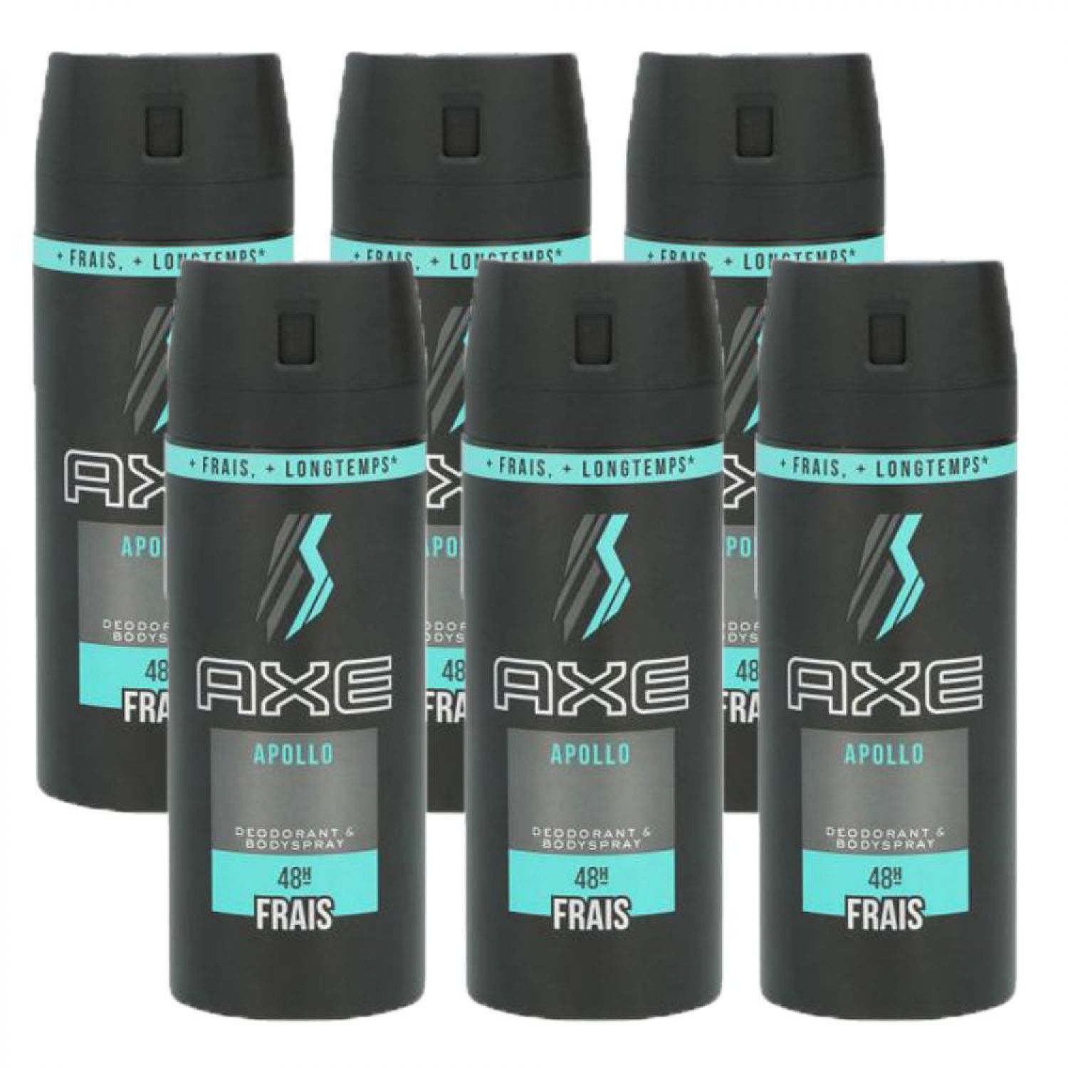 Axe Apollo 6 x 150 ml Deo Deospray Deodorant Set