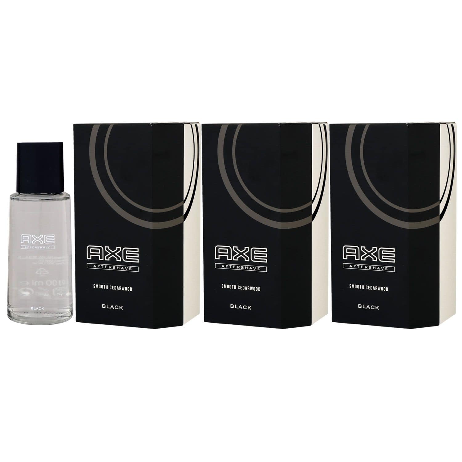 Axe Black 3 x 100 ml After Shave Lotion Rasur Pflege Set