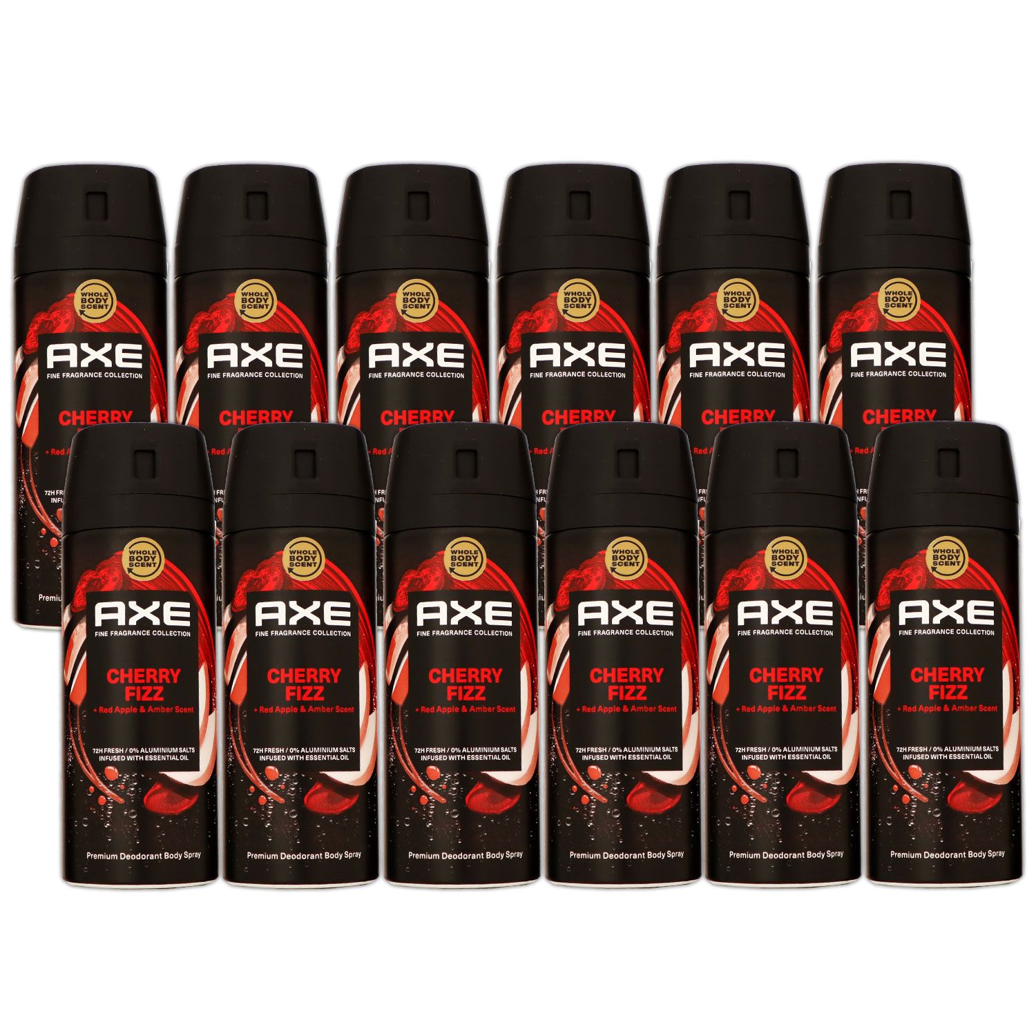 Axe Cherry Fizz 12 x 150 ml Deospray Deodorant Deo Spray Deodorant Spray Deo Set
