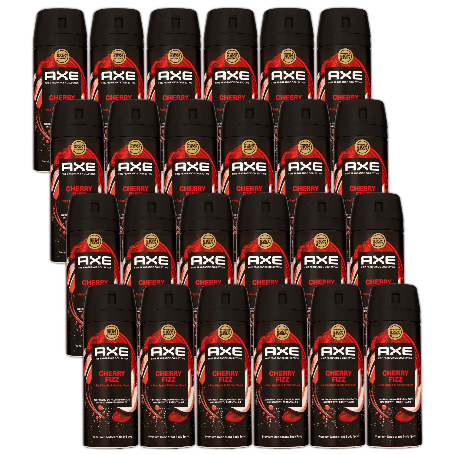Axe Cherry Fizz 24 x 150 ml Deospray Deodorant Deo Spray Deodorant Spray Deo Set