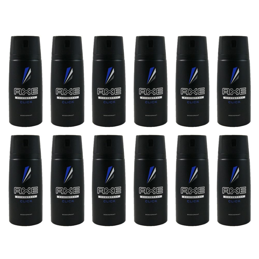 Axe Click 12 x 150 ml Deodorant Deospray Deodorant Spray Set