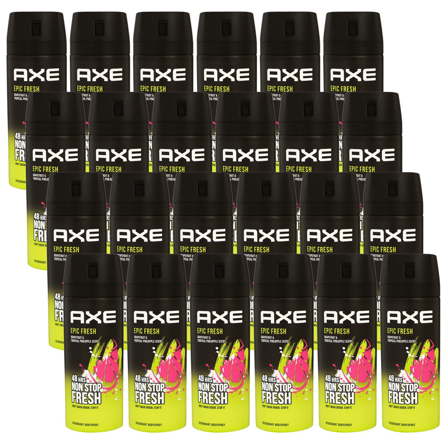 Axe Epic Fresh 24 x 150 ml Deo Deodorant Deospray Deodorant Bodyspray Deodorant Spray Herren Set