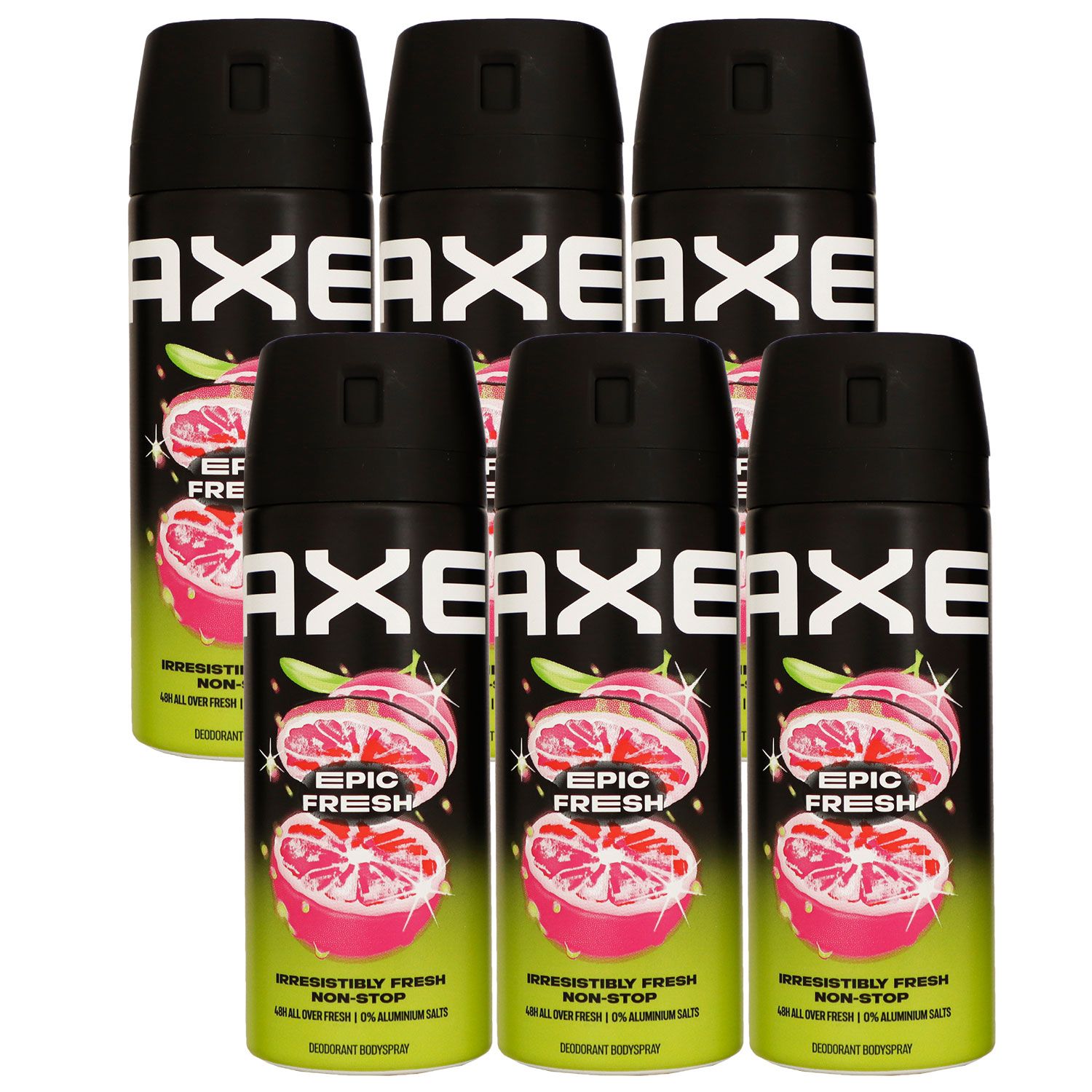 Axe Epic Fresh 6 x 150 ml Deo Deodorant Deospray Deodorant Bodyspray Set