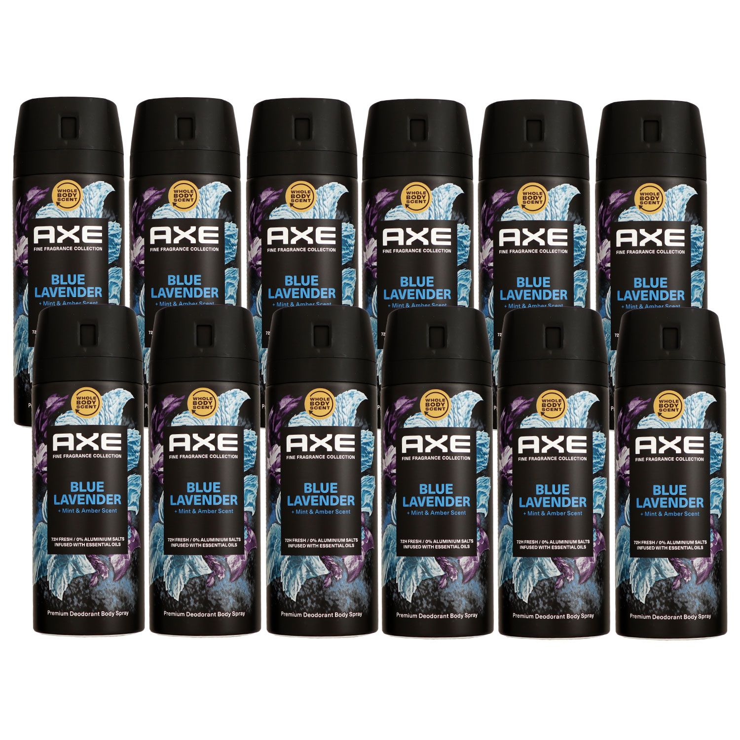 Axe Fine Fragrance Collection Blue Lavender 12 x 150 ml Deospray Deodorant Set