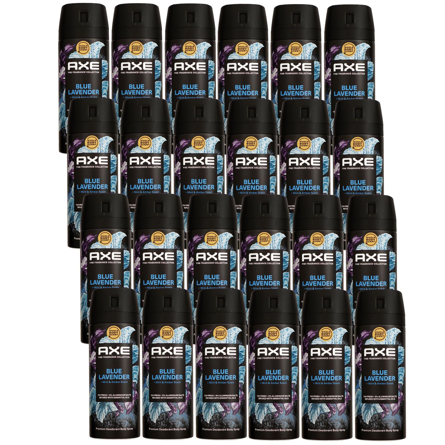 Axe Fine Fragrance Collection Blue Lavender 24 x 150 ml Deospray Deodorant Set
