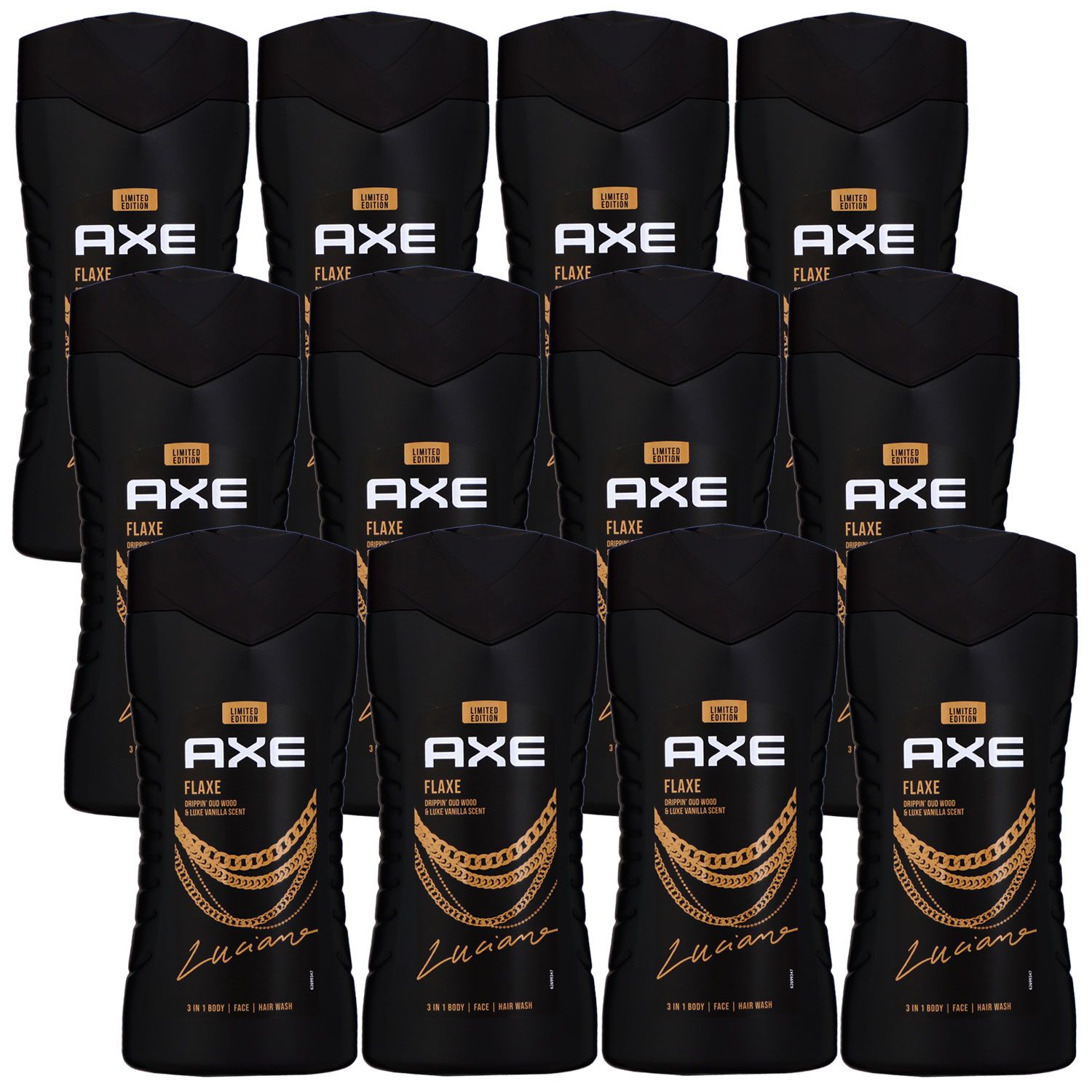 Axe Flaxe 12 x 250 ml Showergel Duschgel Shower Gel Set
