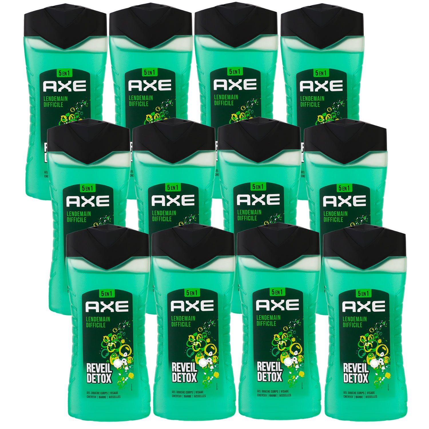 Axe Lendemain Difficile 12 x 250 ml Showergel Duschgel Shower Gel Set
