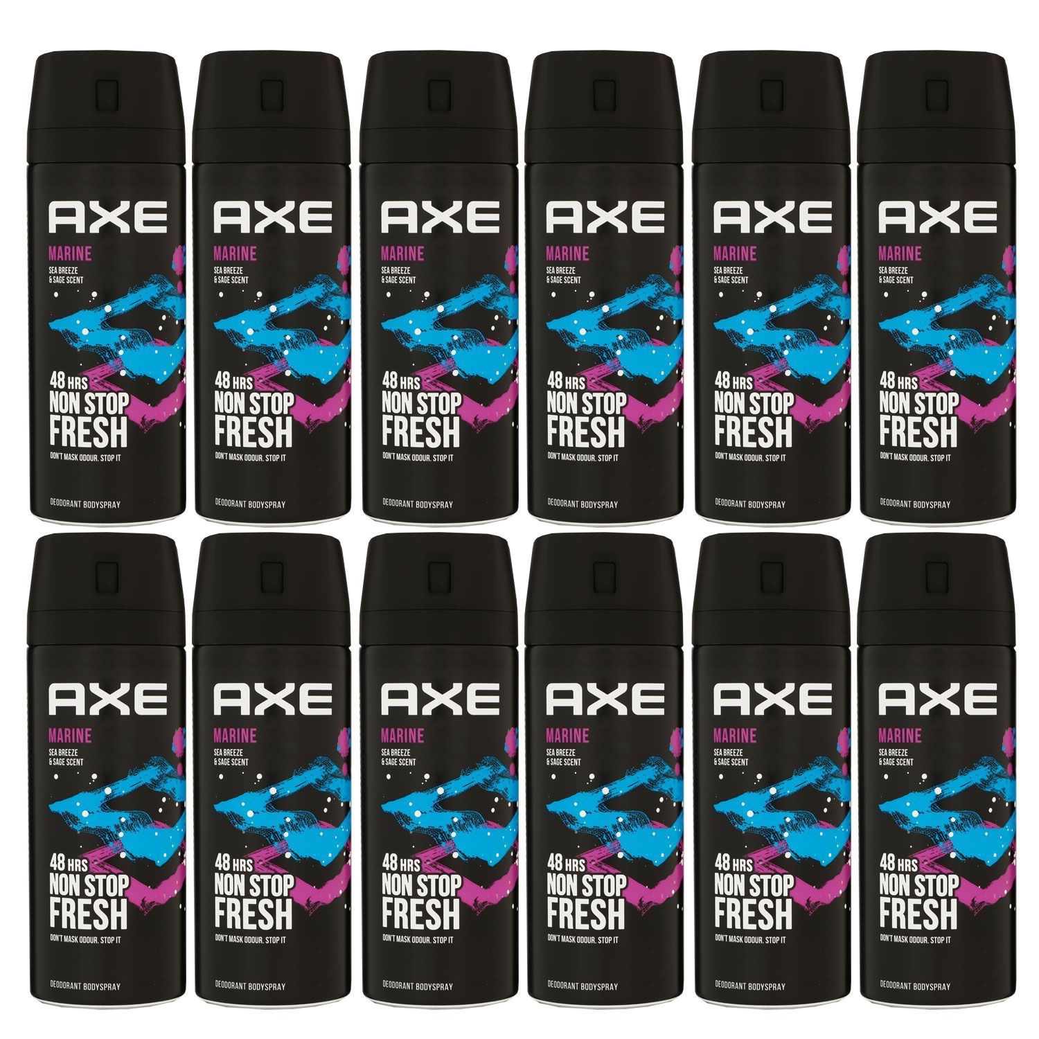 Axe Marine 12 x 150 ml Deospray Deodorant Deo Spray Deodorant Spray Deo neues Design Set