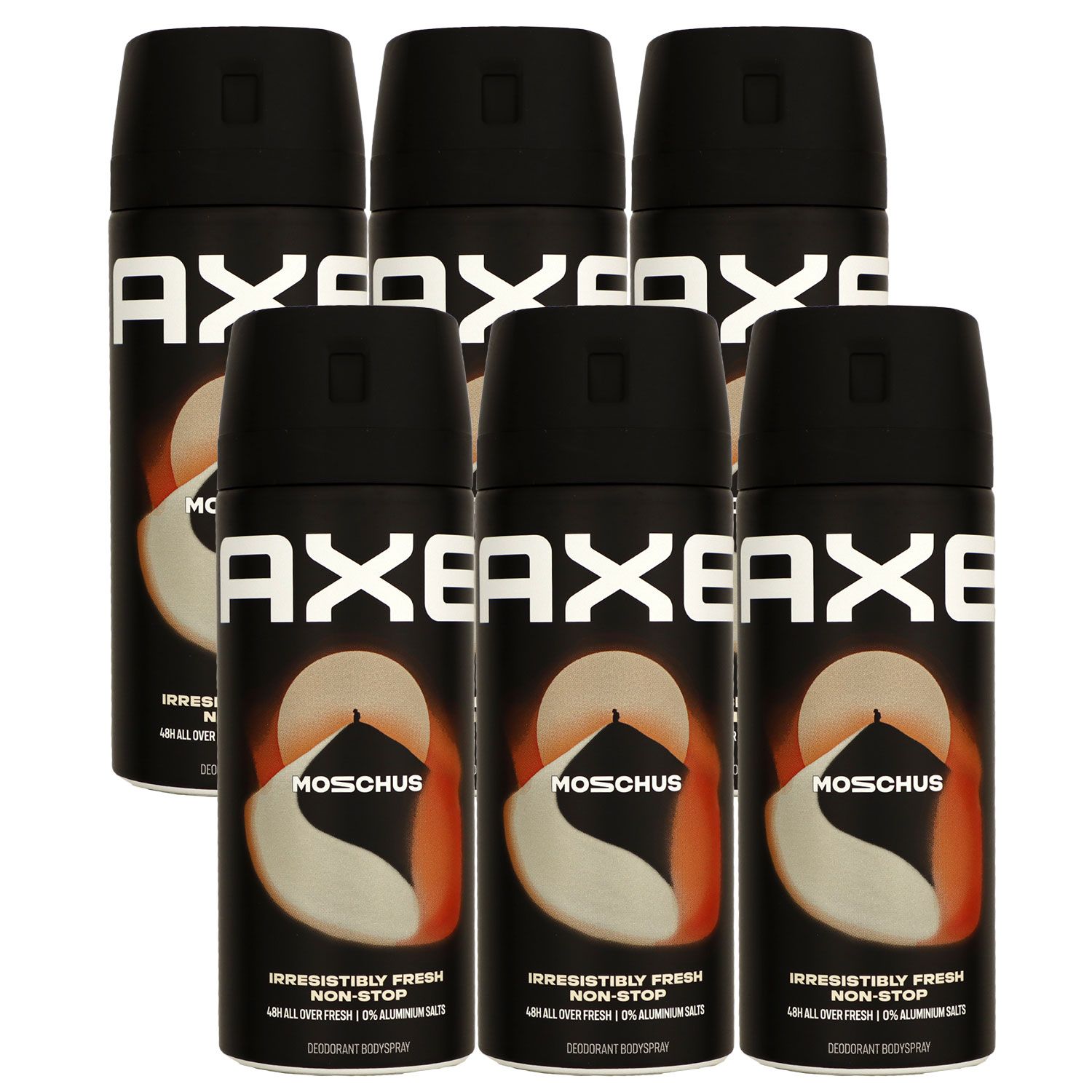 Axe Moschus 6 x 150 ml Deospray Deodorant Deo Spray Deodorant Spray Deo Set