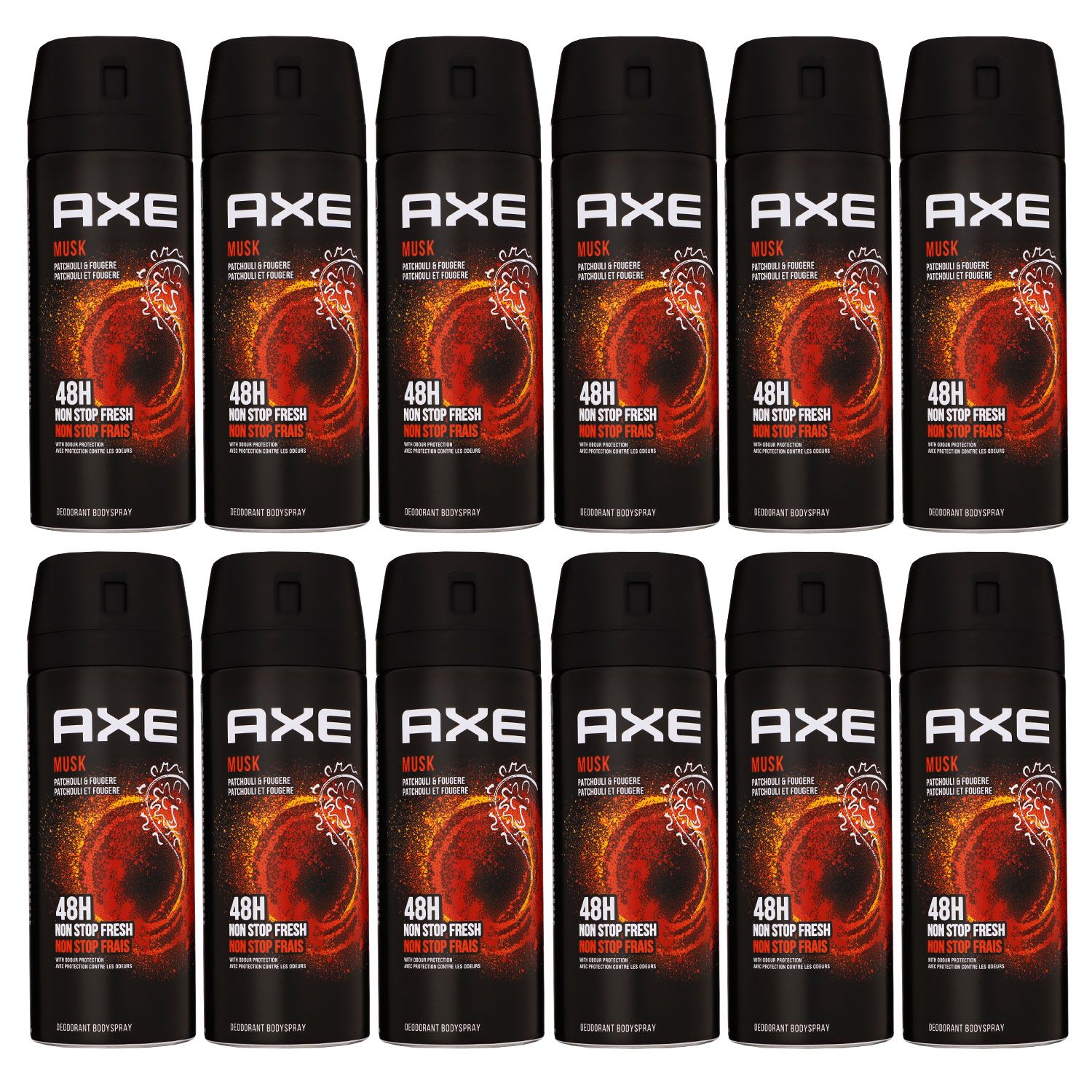 Axe Musk 12 x 150 ml Deospray Deodrant Deo Spray Deodrant Spray Deo neues Design Set