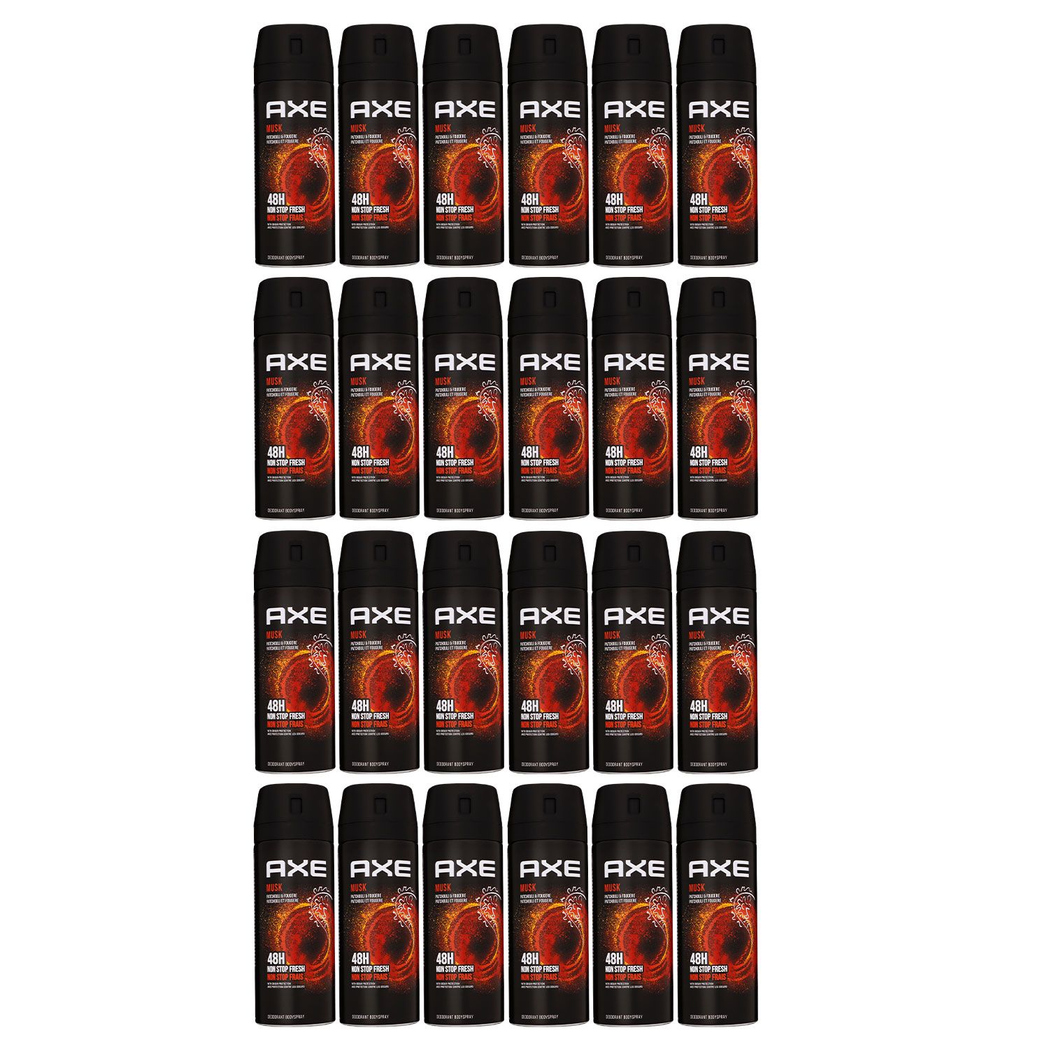 Axe Musk 24 x 150 ml Deospray Deodrant Deo Spray Deodrant Spray Deo neues Design Set