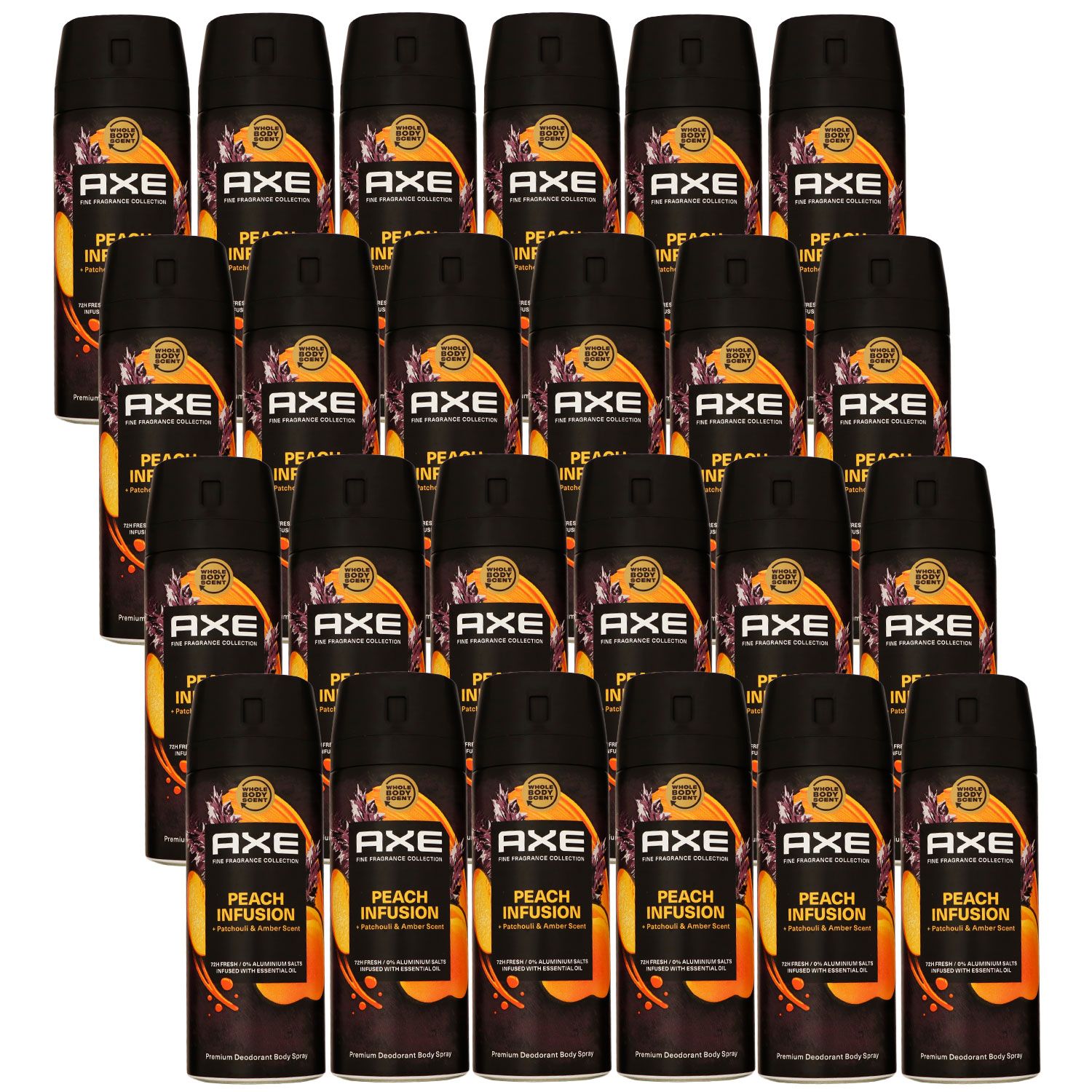 Axe Peach Infusion 24 x 150 ml Deospray Deodorant Deo Spray Deodorant Spray Set