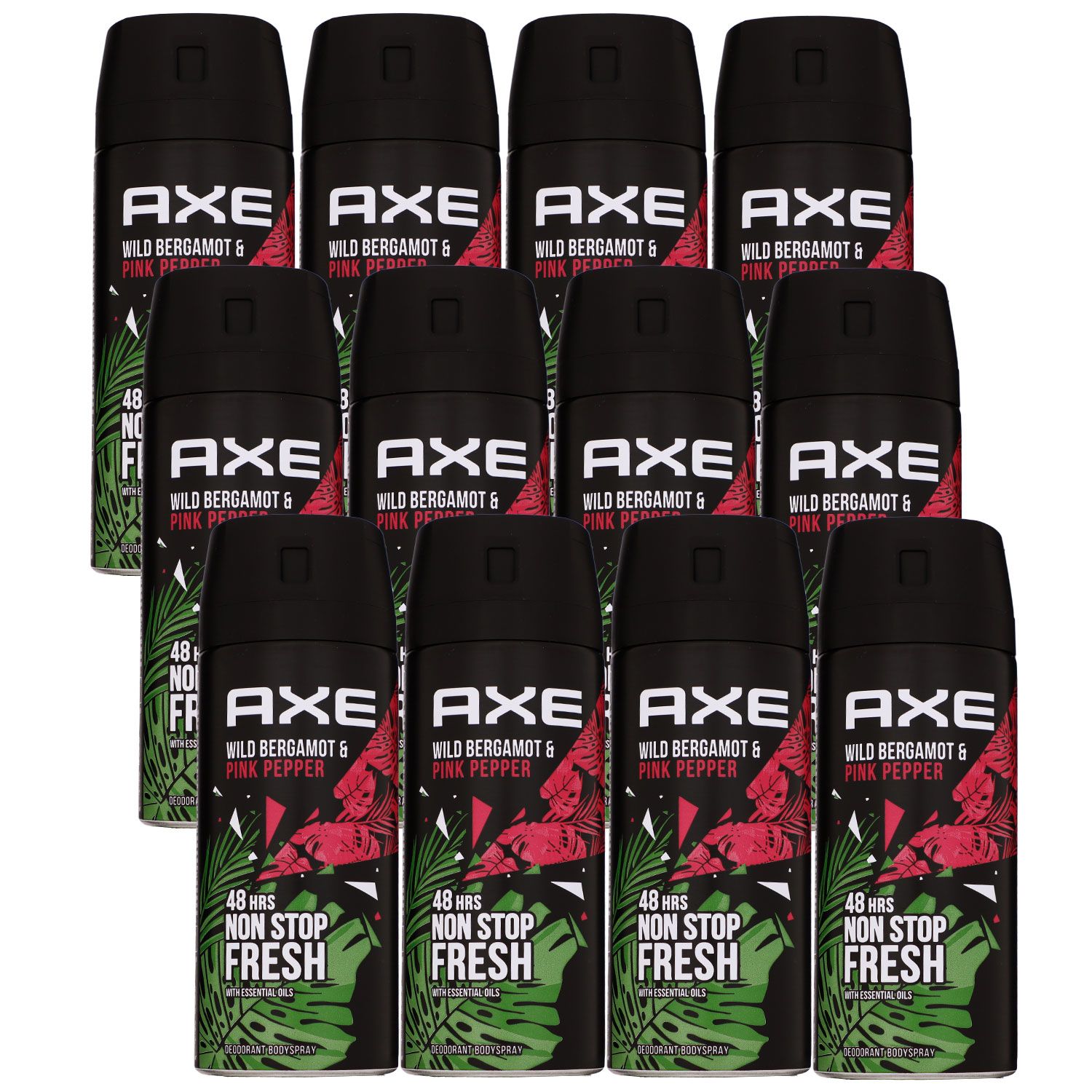 Axe Wild Bergamot Pink Pepper 12 x 150 ml Deospray Deodorant Deo