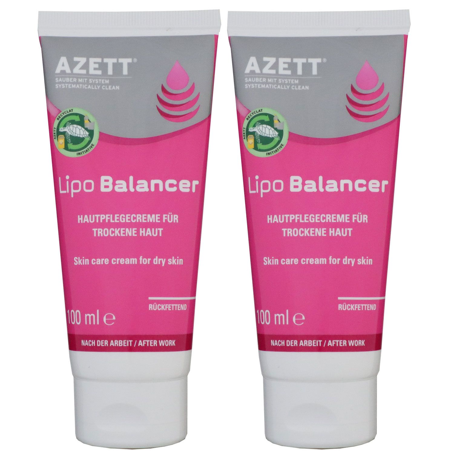 Azett Lipo Balancer Cream 2 x 100 ml Hautpflegecreme f�r trockene Haut R�ckfettend