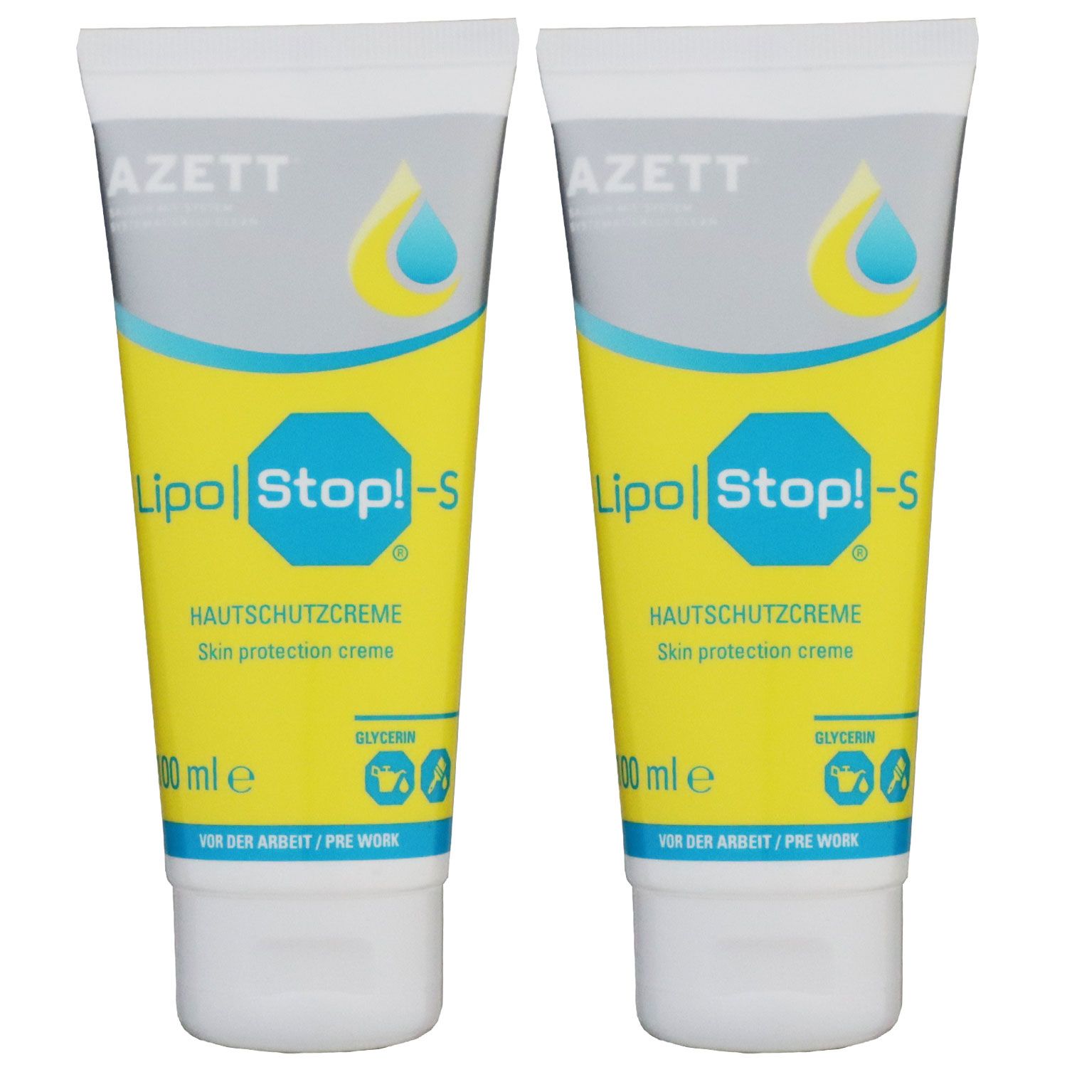 Azett Lipo Stop Pre Ol Sens Cream 2 x 100 ml Hautschutzcreme Set
