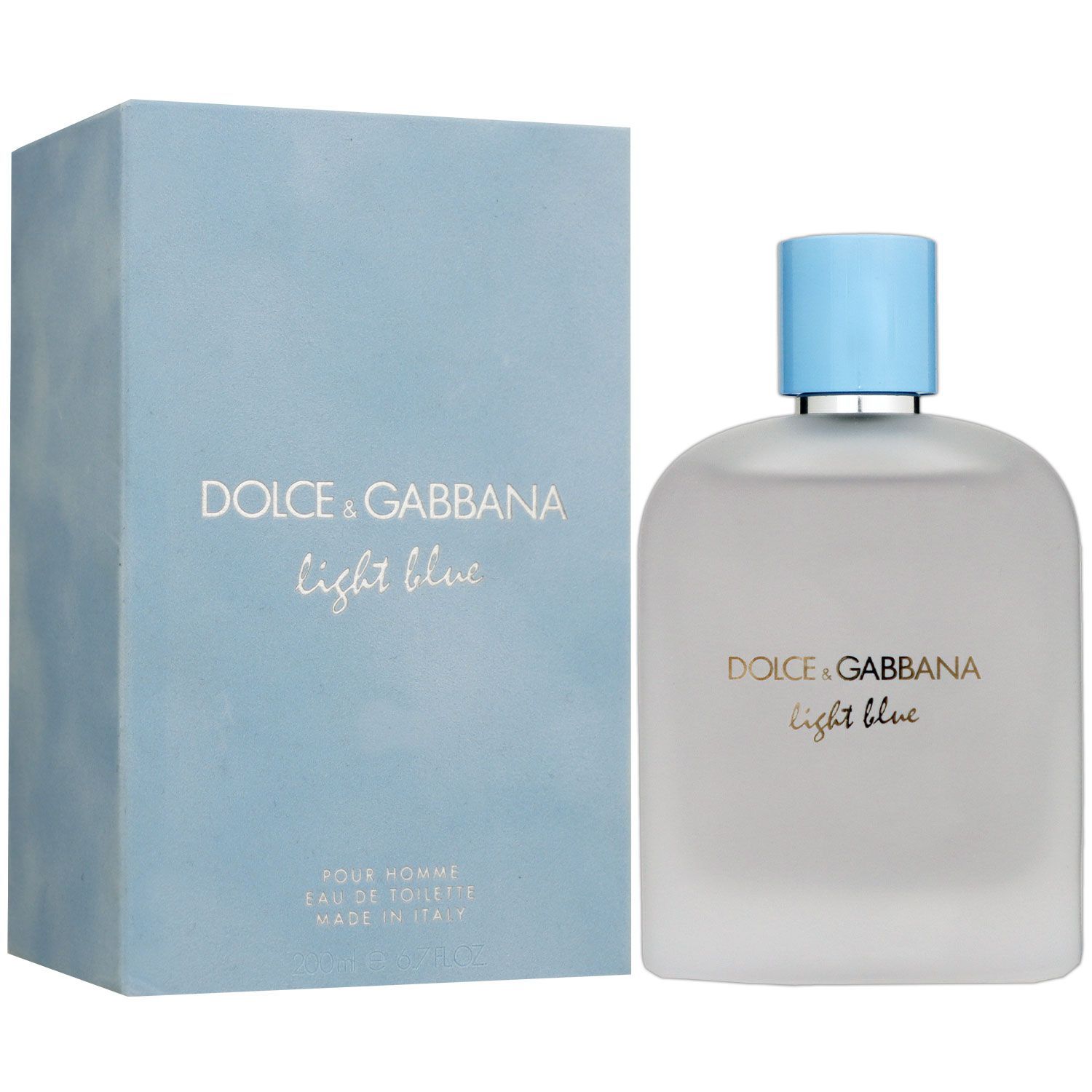 B WARE Dolce & Gabbana Light Blue Pour Homme 200 ml Eau de Toilette EDT