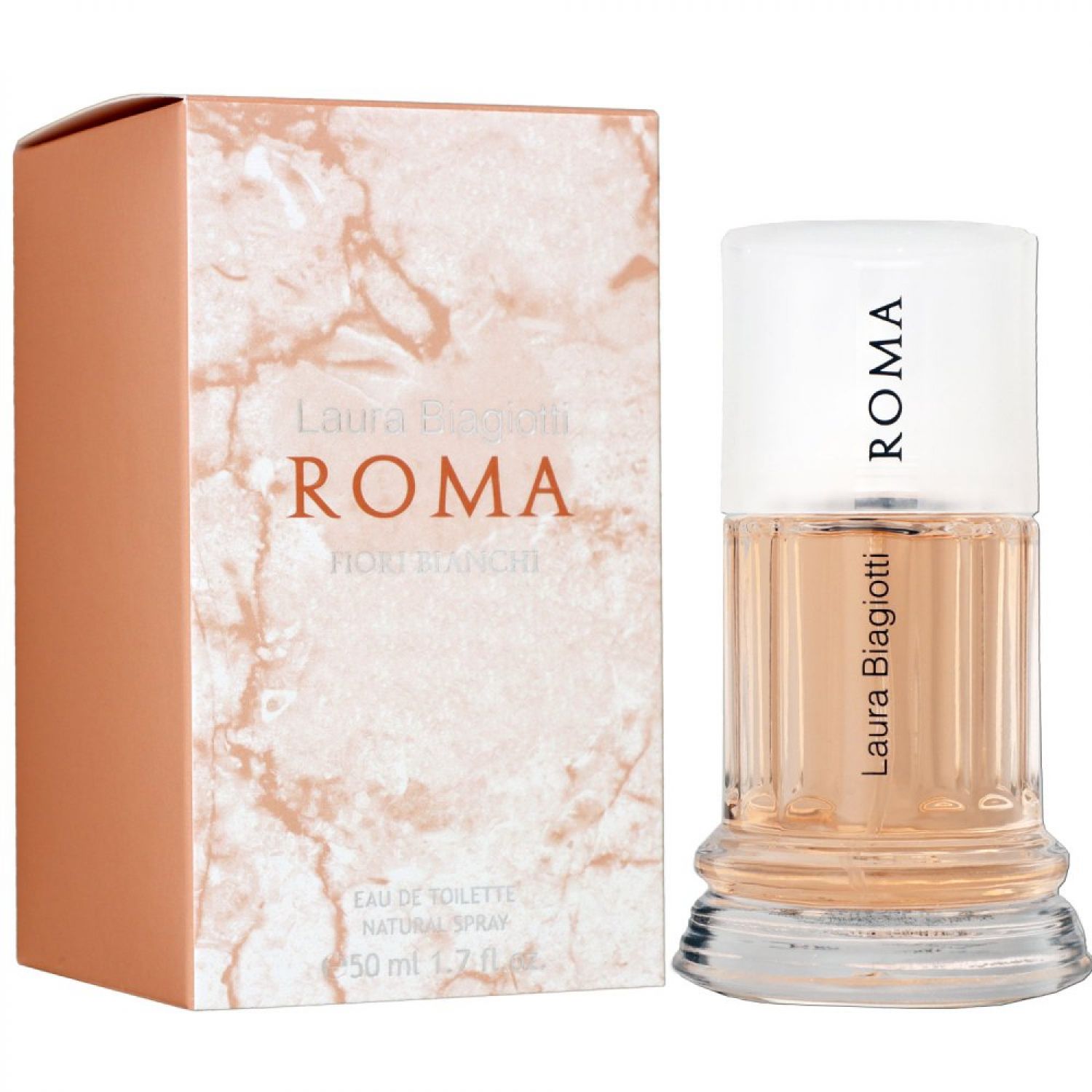B WARE Laura Biagiotti Roma Fiori Bianchi 50 ml Eau de Toilette EDT Damenduft Damen Duft