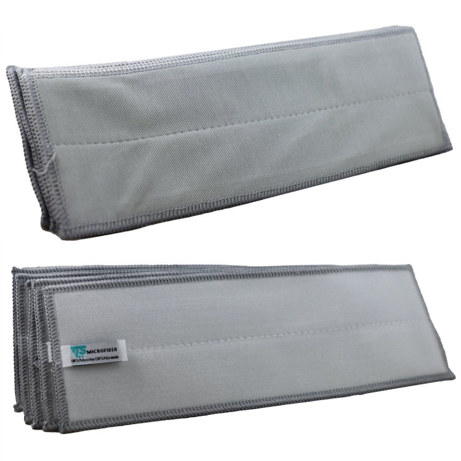 B WARE Mikrofaserbezug CLEAN GLASS 4 x 30 cm grau f�r Klettmophalter Set