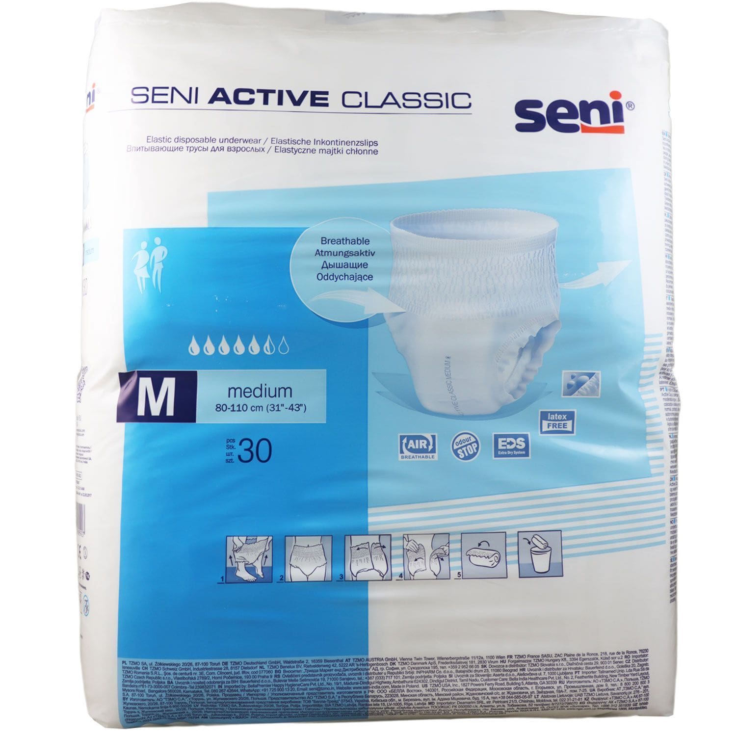 B WARE Seni Active Classic Inkontinenzslip 30 St�ck - Gr��e M