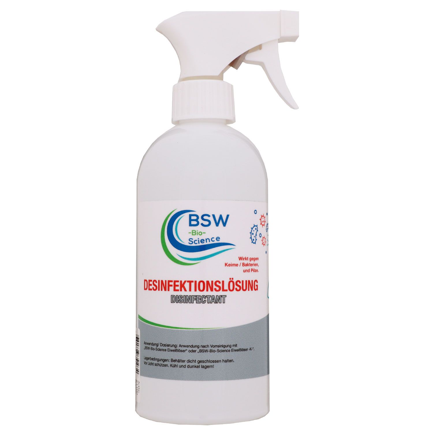 BSW Bio Science Desinfektionsl�sung 500 ml Spr�hflasche Desinfektion