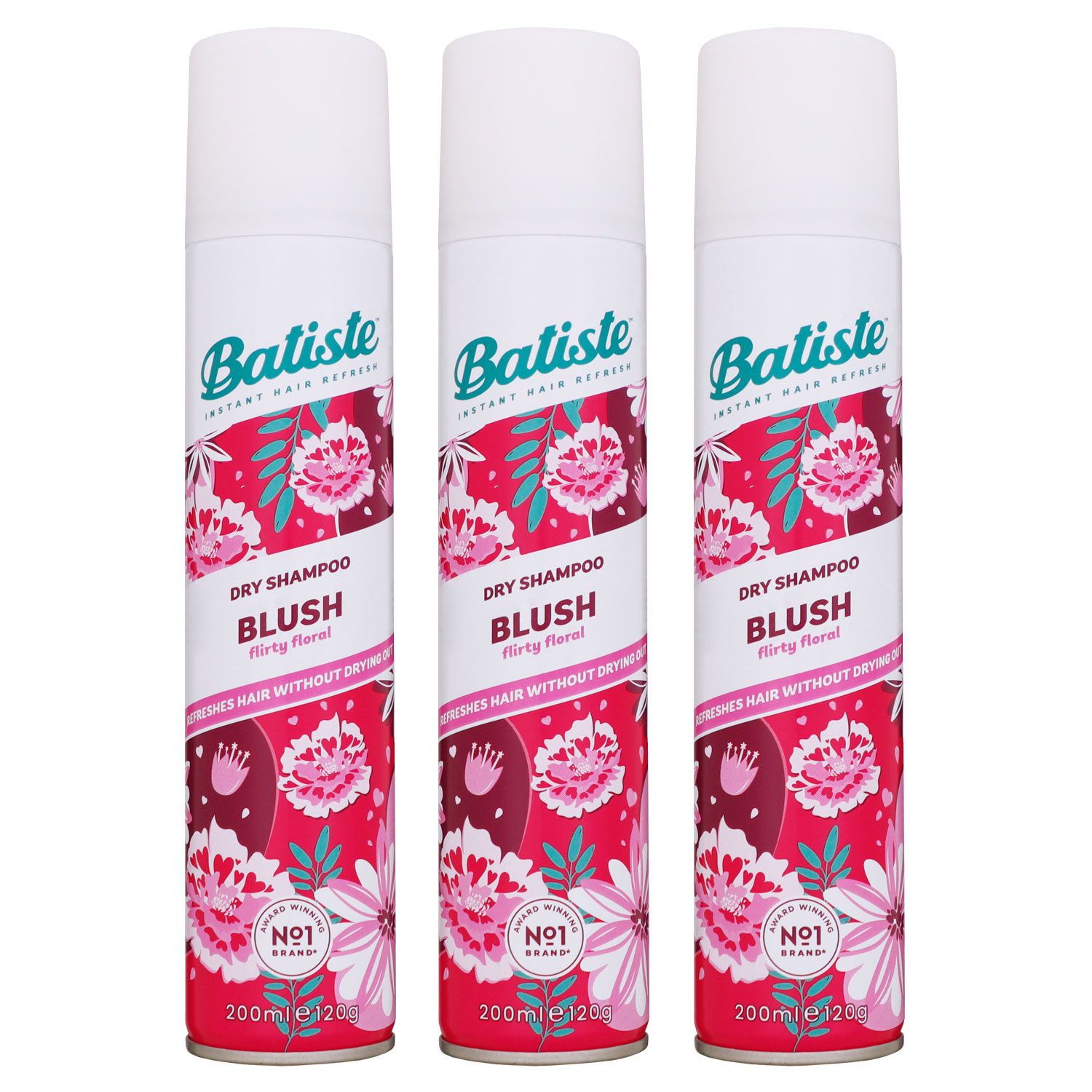 Batiste Blush Floral & Flirty 3 x 200 ml Trockenshampoo Set