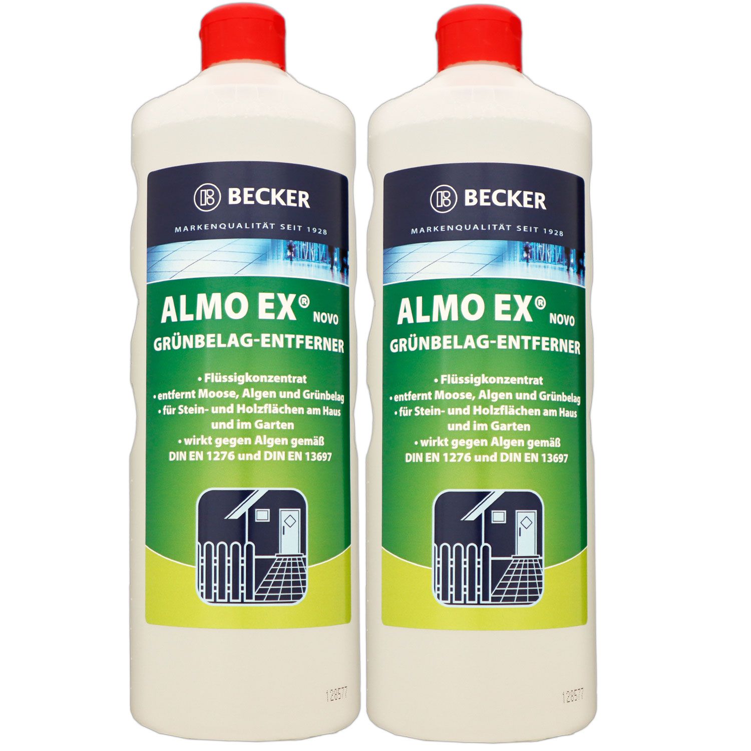 Becker Almo Ex Novo 2 x 1 Liter Steinreiniger Algen und Moosentferner Set