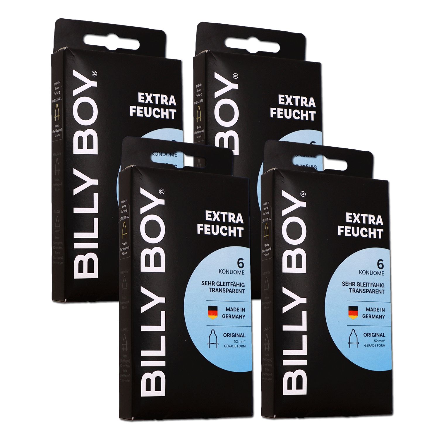 Billy Boy Kondome 4 x 6er Extra feucht Set