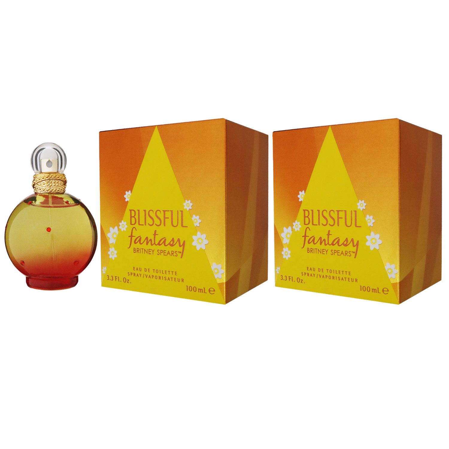 Britney Spears Blissful Fantasy 2 x 100 ml Eau de Toilette EDT Set