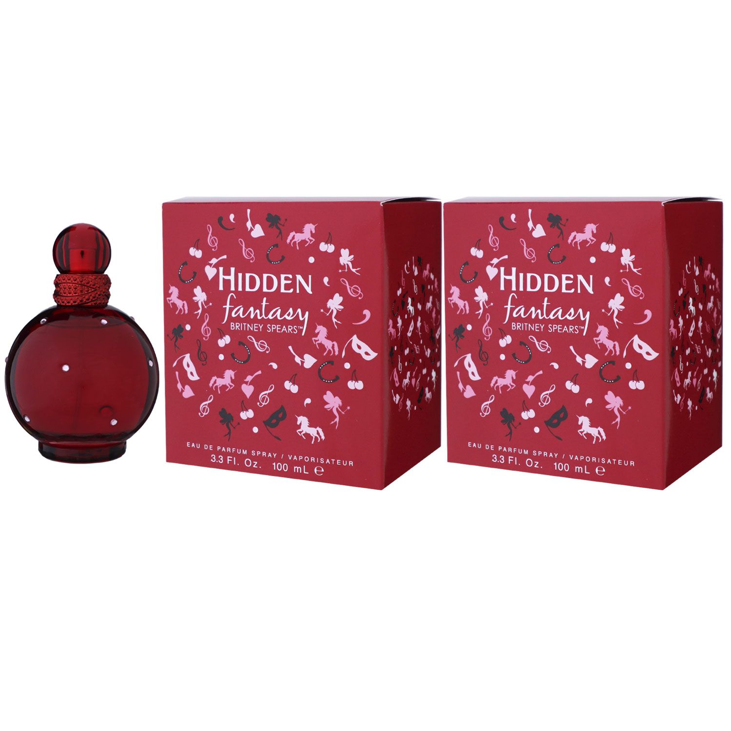 Britney Spears Hidden Fantasy 2 x 100 ml Eau de Parfum EDP Set Damenparfum