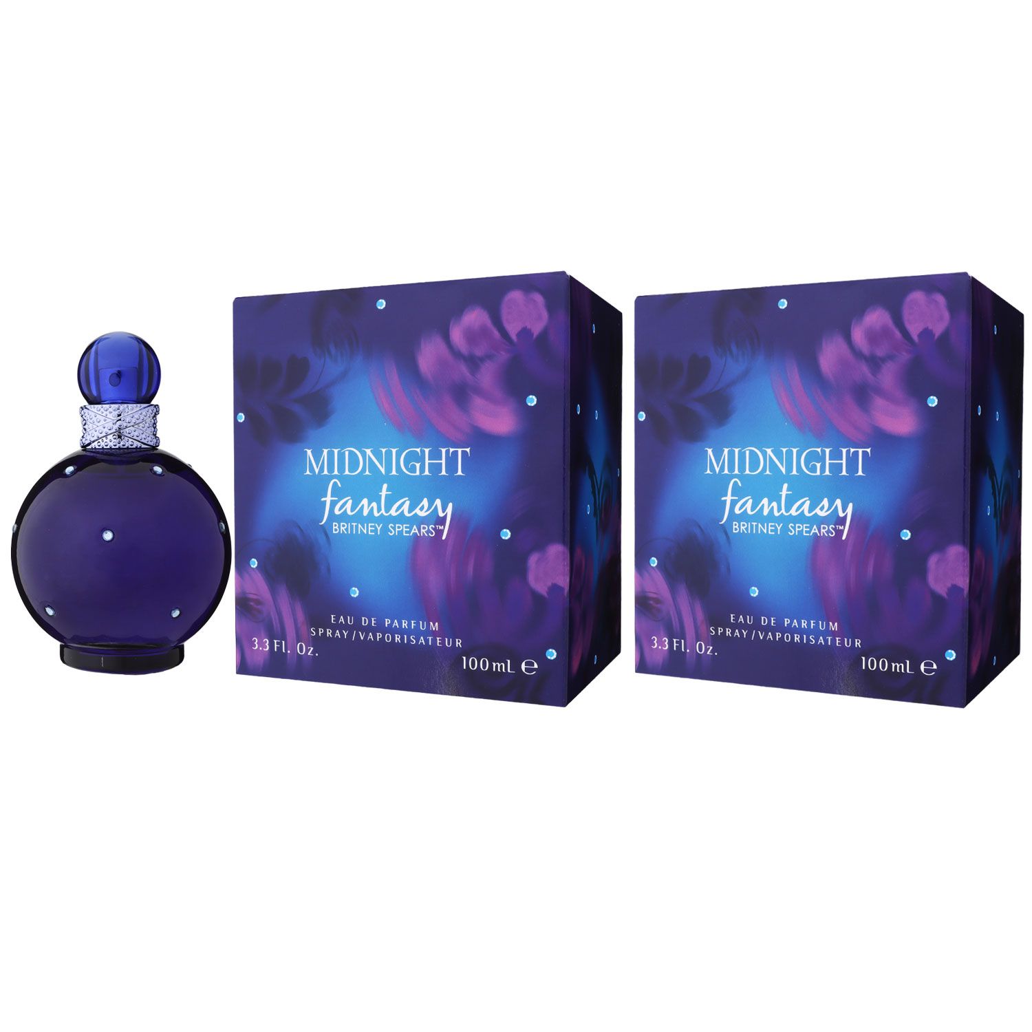 Britney Spears Midnight Fantasy 2 x 100 ml Eau de Parfum EDP Set Damenparfum