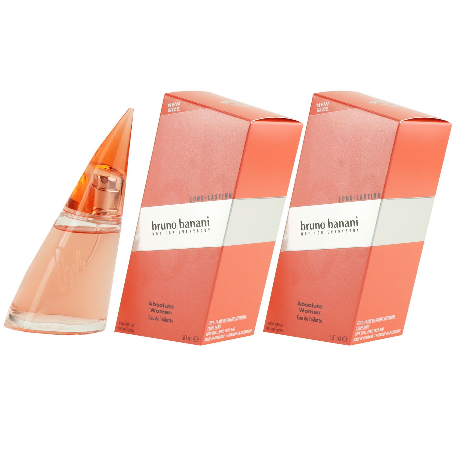 Bruno Banani Absolute Woman 2 x 50 ml Eau de Toilette EDT Damenduft
