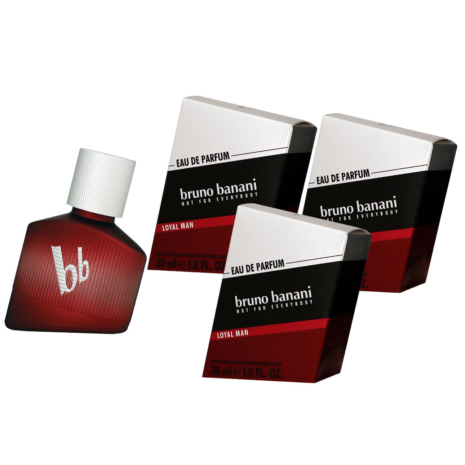 Bruno Banani Loyal Man 3 x 30 ml Eau de Parfum Herrenparfum Set