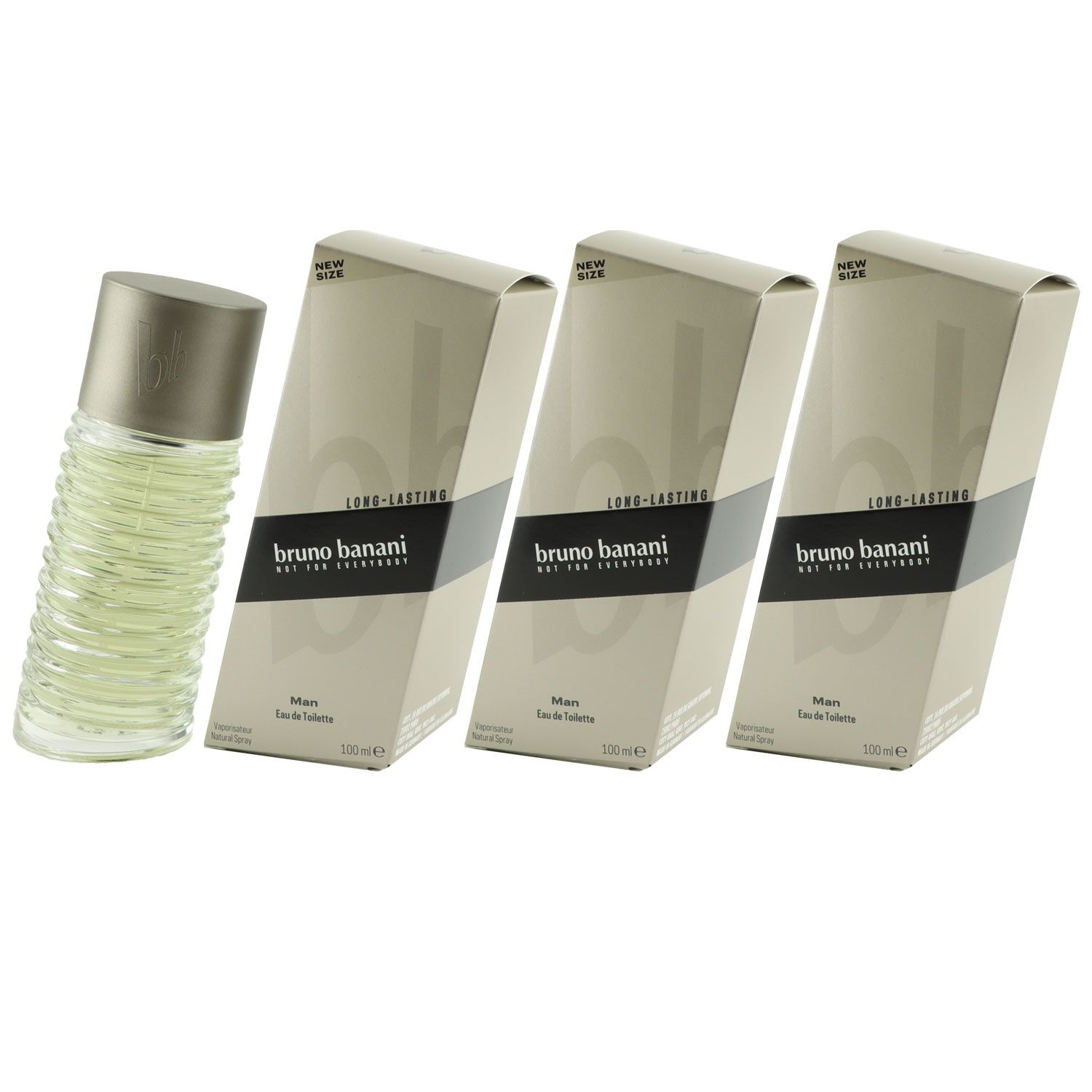 Bruno Banani Man 3 x 100 ml Eau de Toilette EDT Set Herrenparfum