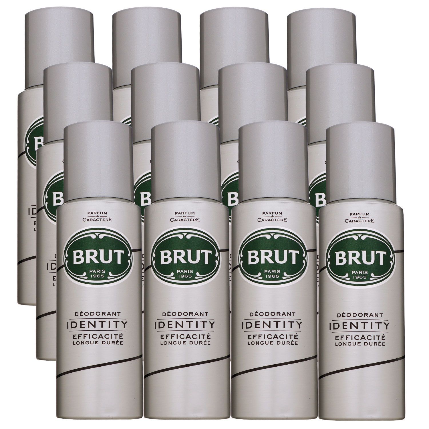Brut Identity 12 x 200 ml Deo Spray Deodorant Spray Deospray Set
