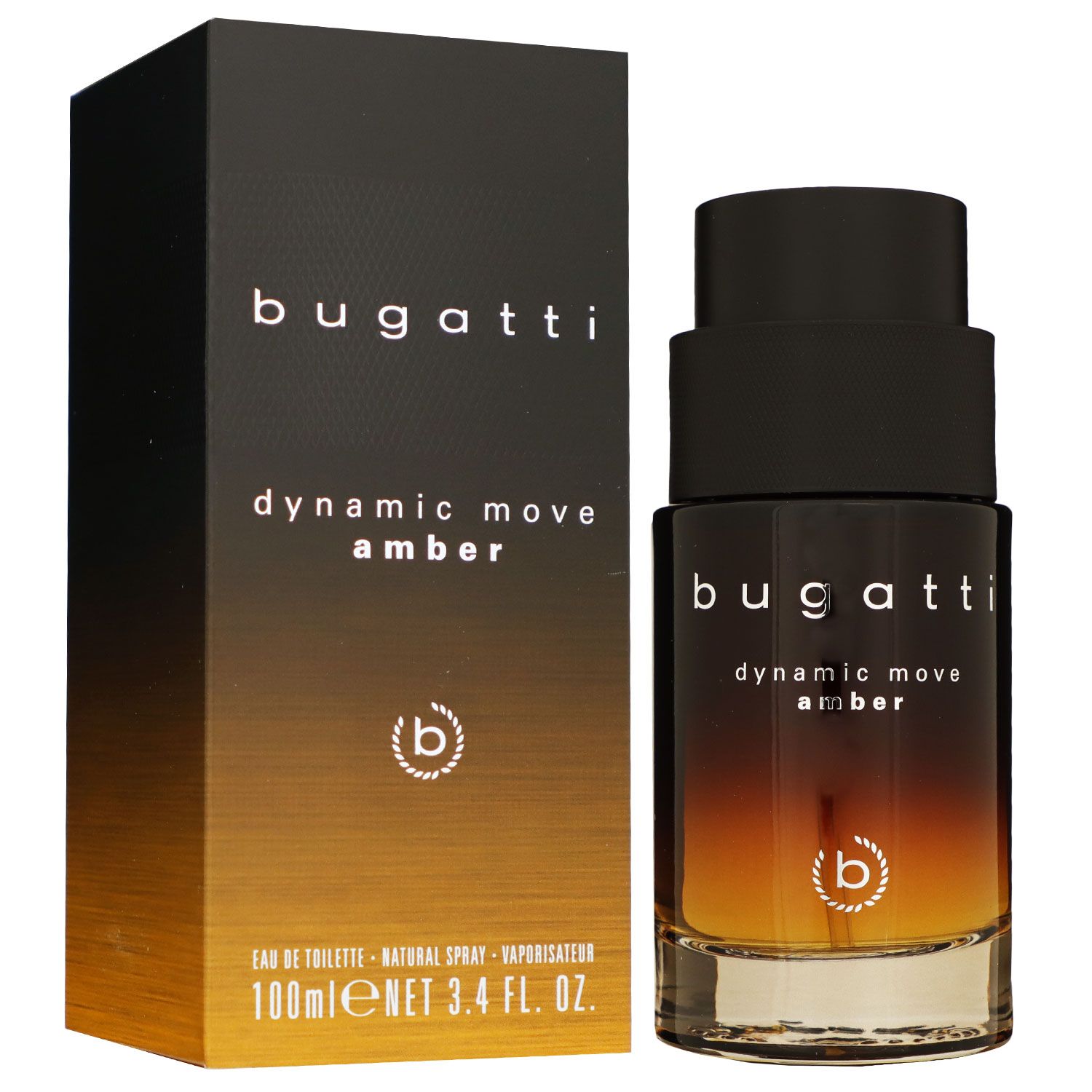 Bugatti Fashion Dynamic Move Amber 100 ml Eau de Toilette EDT Herrenduft