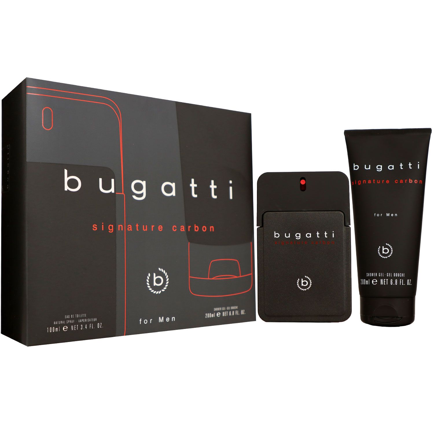 Bugatti Fashion Signature Carbon Set 100 ml EDT & 200 ml Duschgel SG