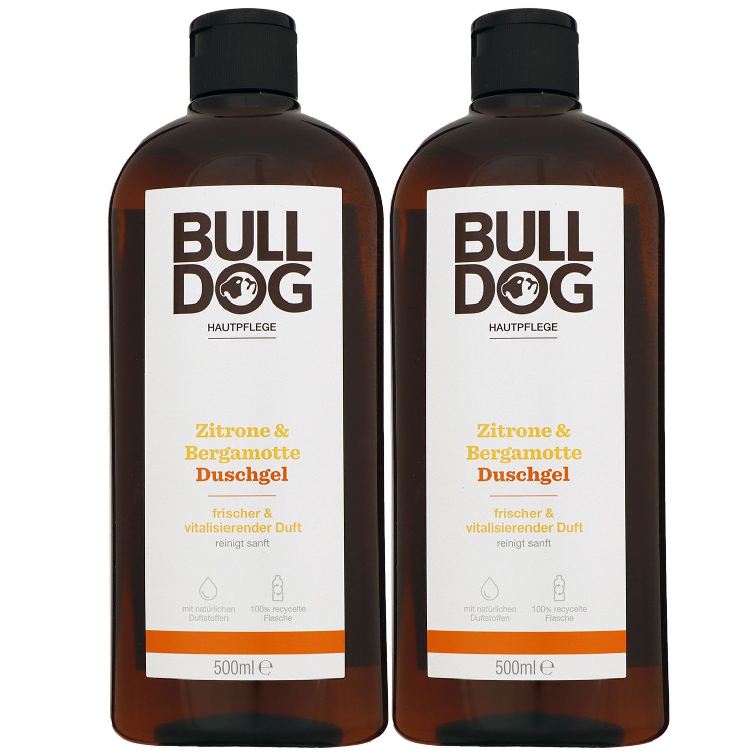 Bulldog Zitrone & Bergamotte 2 x 500 ml Duschgel Showergel Shower Gel Set