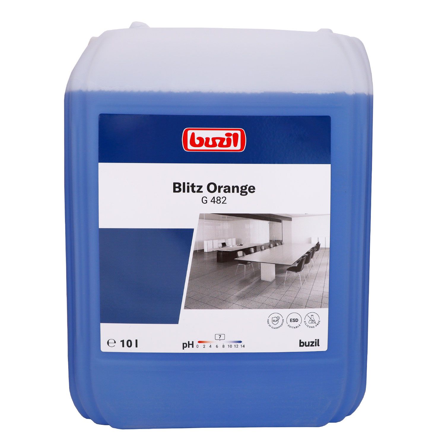 Buzil Blitz Orange 10 Liter G482 neutraler Alkoholreiniger mit Orangenduft Kanister