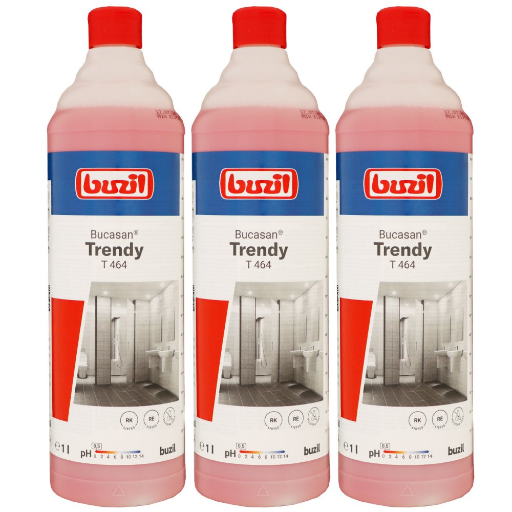 Buzil Bucasan Tendy T 464 3 x 1 Liter Sanitärreiniger mit Frischeduft ...