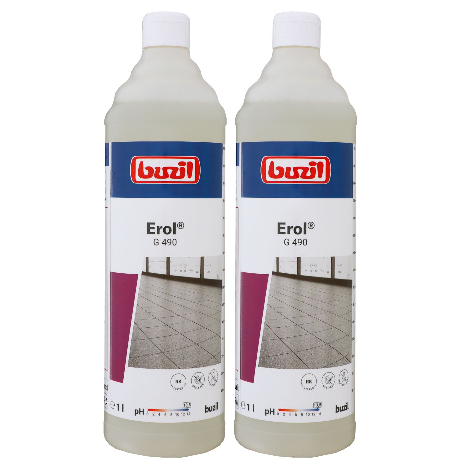 Buzil Erol G490 2 x 1 Liter Alkalischer Spezialreiniger Set