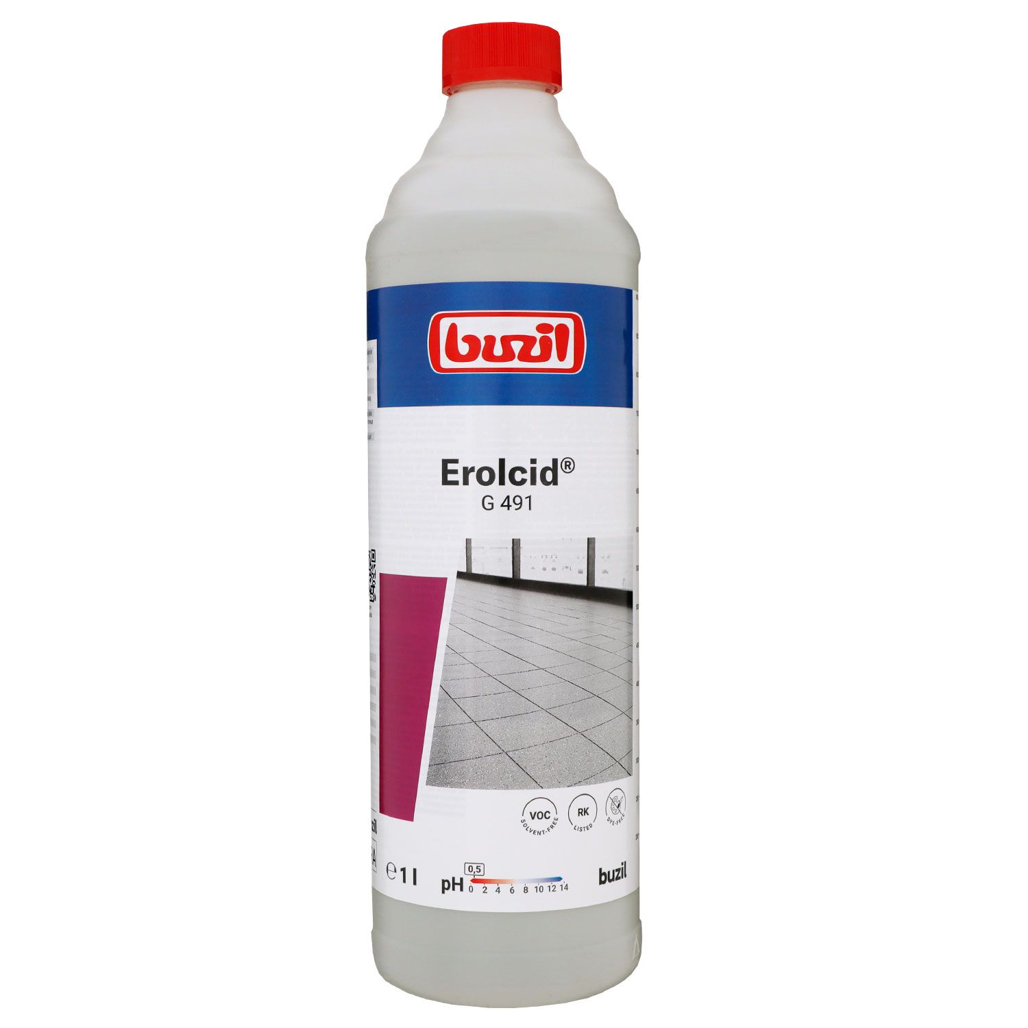 Buzil Erolcid G 491 1 Liter Intensivreiniger f�r Feinsteinzeugreiniger sauer