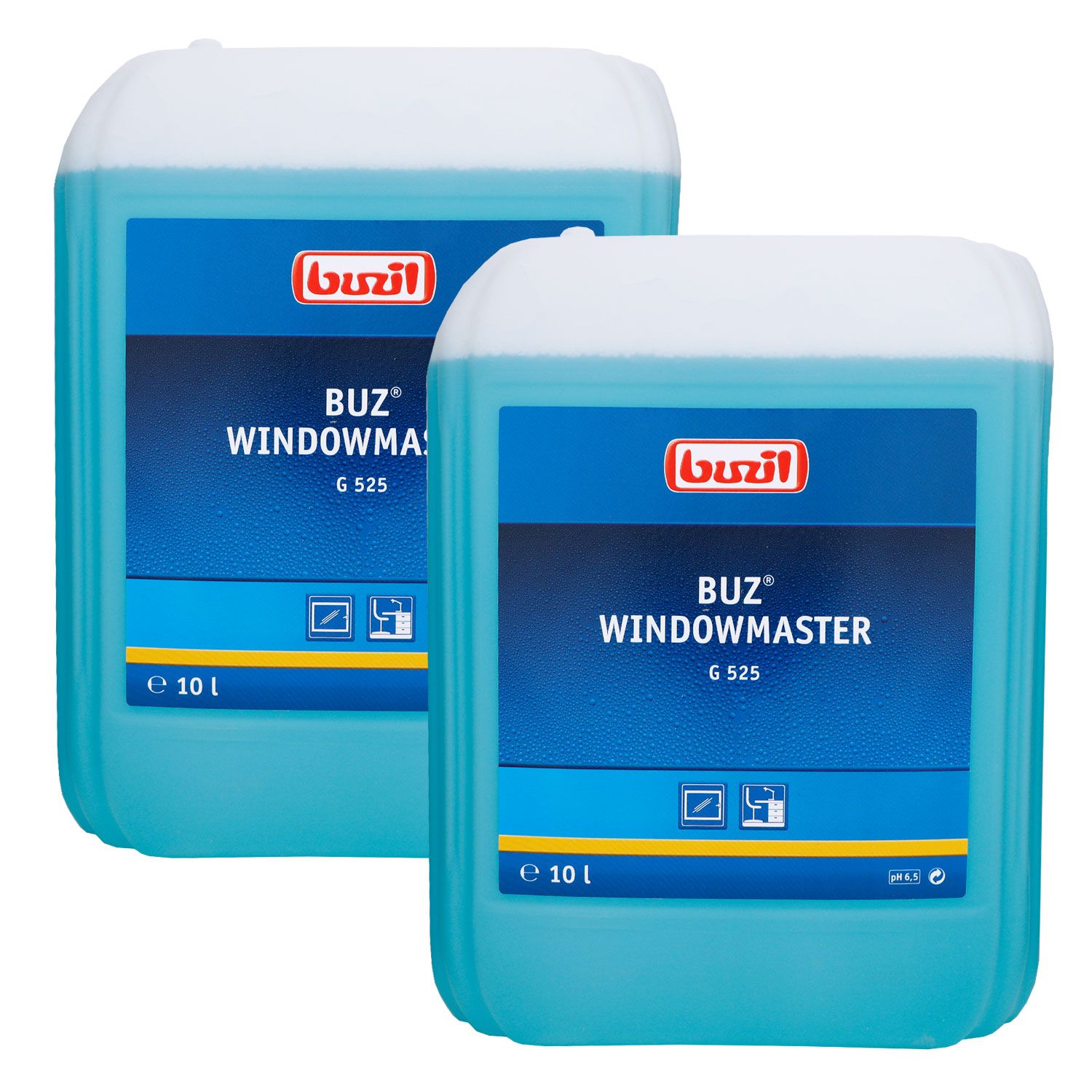 Buzil Glasreiniger Buz Windowmaster 2 x 10 Liter Fenster Glasreiniger Kanister Set