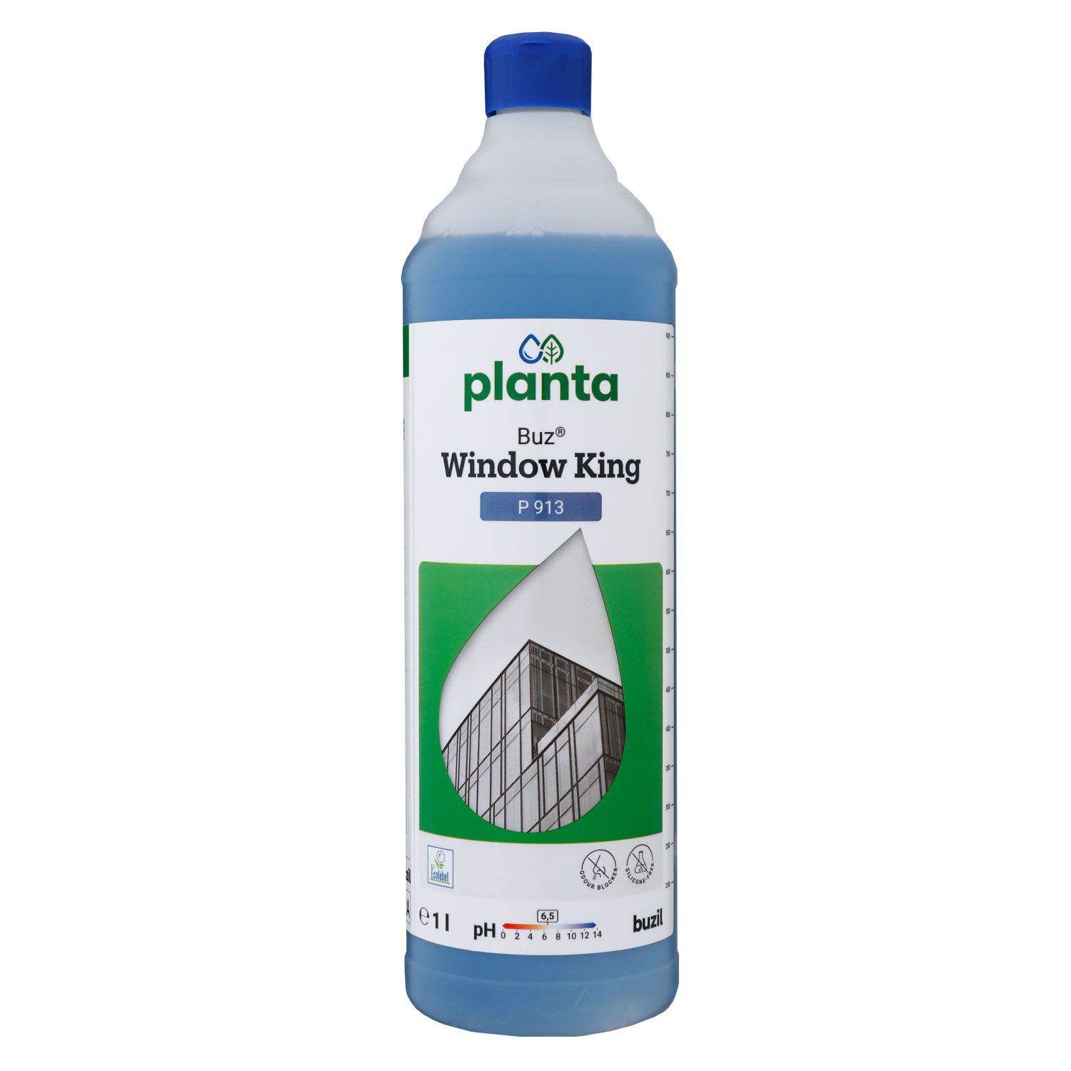 Buzil Planta Buz Window King 1 Liter P 913 �kologischer Fenster- und Glasreiniger