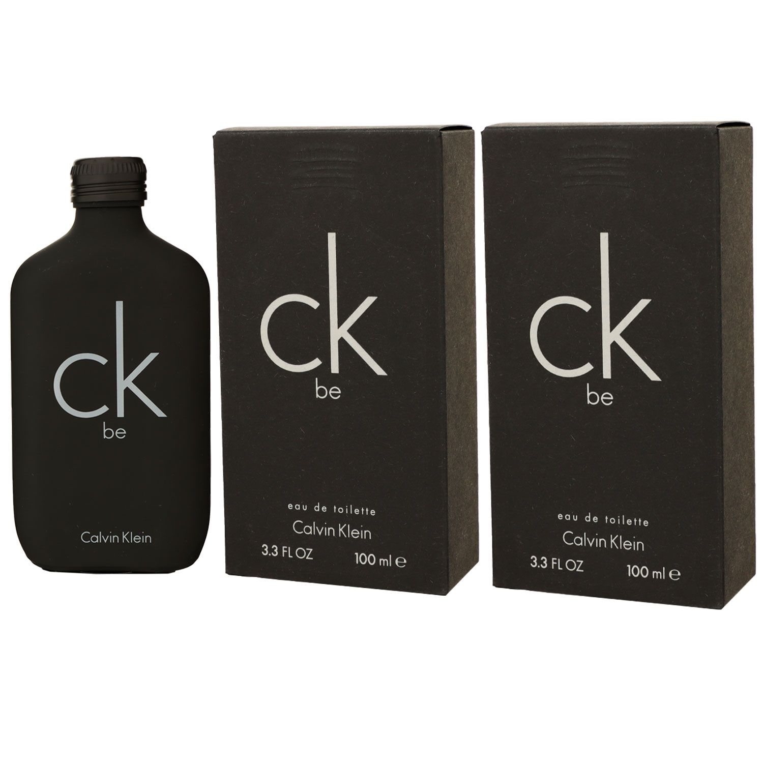 Calvin Klein CK Be 2 x 100 ml Eau de Toilette EDT Damenduft Herrenduft Unisex Set